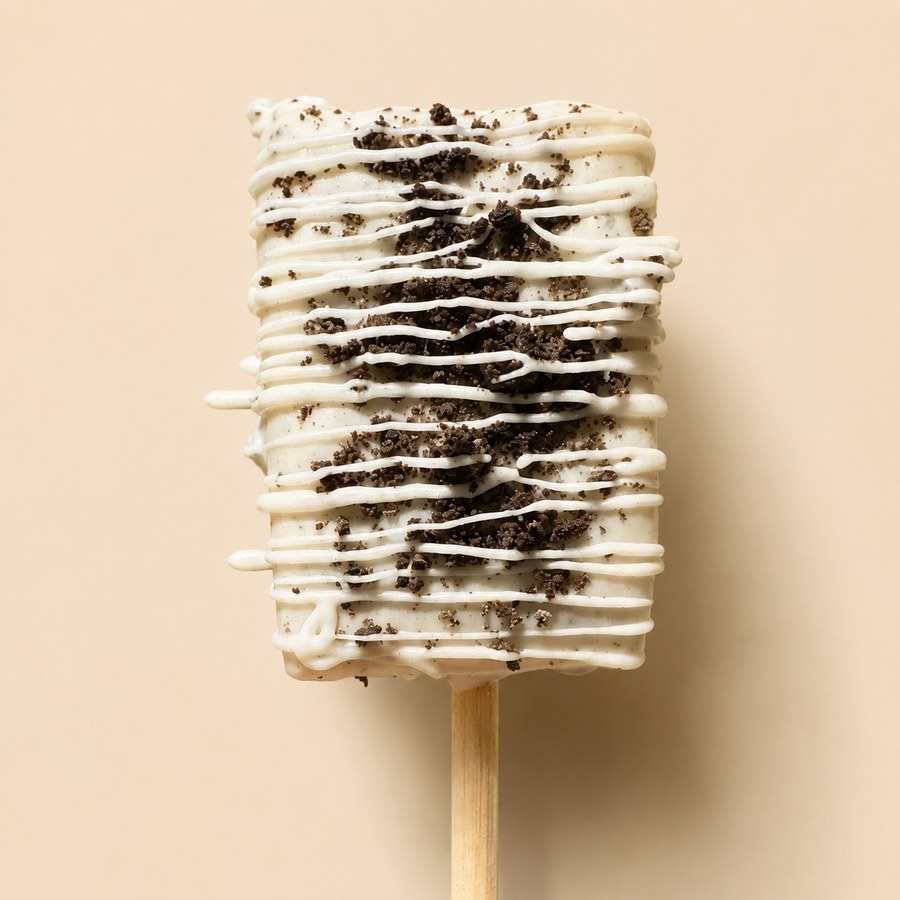 Cookies and Cream Crispy Treat Pop